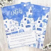 Santorini Hochzeiten Details Begleitkarte