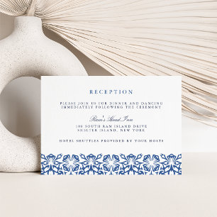 Santorini Hochzeitsempfang Karte   Lapis