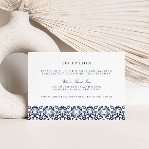 Santorini Hochzeitskarte Marine Einladung