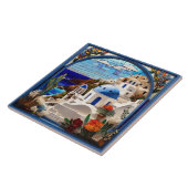 Santorini Imitats Stainted Glass Arch, Griechenlan Fliese (Seite)