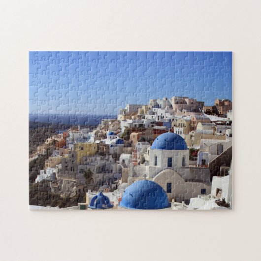 Santorini in der Sonne Puzzle (Horizontal)