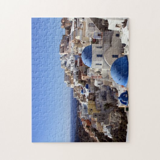 Santorini in der Sonne Puzzle (Vertikal)