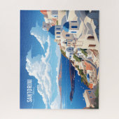 Santorini Insel Griechenland Reisen Puzzle (Vertikal)