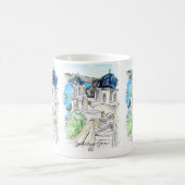 Santorini Insel Griechenland Sommer-Erinnerungen P Kaffeetasse (Mittel)