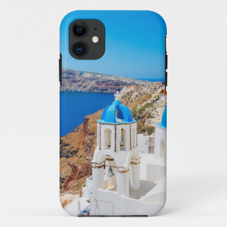 Santorini Insel - Kessel, Griechenland iPhone 11 Hülle