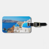 Santorini Insel - Kessel, Griechenland Gepäckanhänger (Vorderseite horizontal)