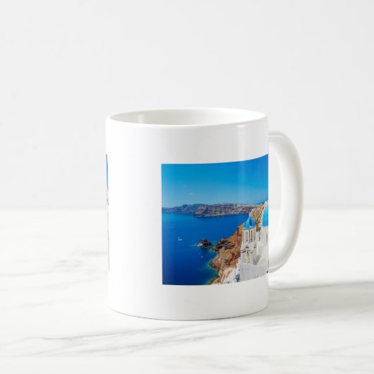 Santorini Insel - Kessel, Griechenland Kaffeetasse (VorderseiteRechts)