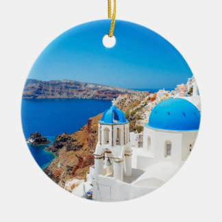 Santorini Insel - Kessel, Griechenland Keramikornament