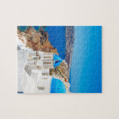 Santorini Insel - Kessel, Griechenland Puzzle (Horizontal)