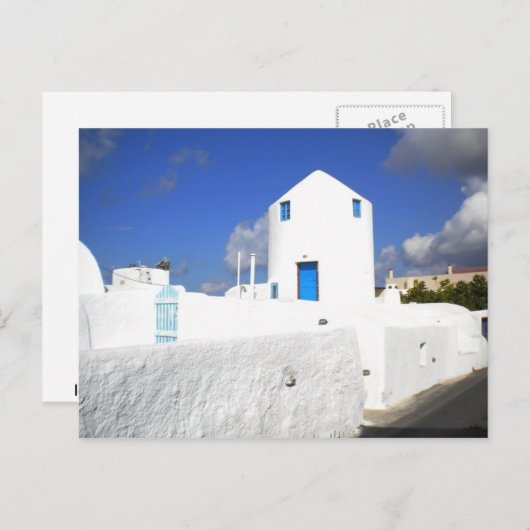 Santorini Ioa Foto Colette Hera Guggenheim Postkarte (Vorne/Hinten)