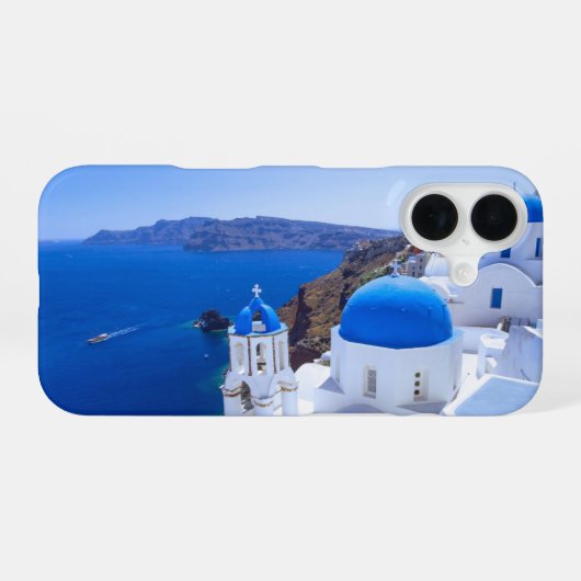 Santorini iPhone 16 Hülle (Rückseite (Horizontal))