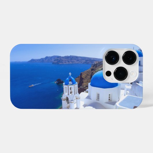 Santorini iPhone Hülle (Rückseite (Horizontal))