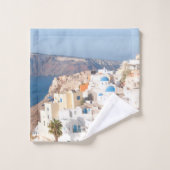 Santorini Island Bliss #3 #wall #art Badhandtuch Set (Waschlappen)