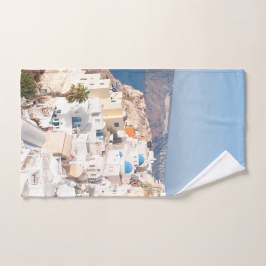 Santorini Island Bliss #3 #wall #art Badhandtuch Set (Handtuch)