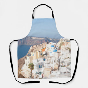 Santorini Island Bliss #3 #wall #art Schürze