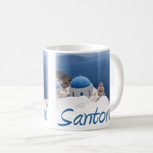 Santorini Kaffeetasse (VorderseiteRechts)