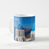 Santorini Kaffeetasse (Vorderseite Links)
