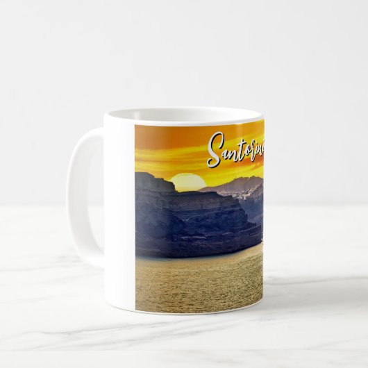 Santorini Kaffeetasse (Vorderseite Links)