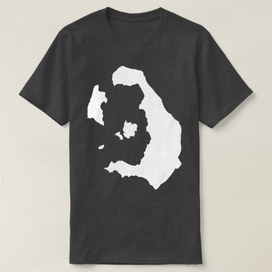 Santorini-Karte T-Shirt (Design vorne)