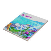 Santorini Keramik Fliese (Seite)