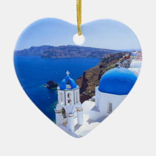 Santorini Keramik Ornament