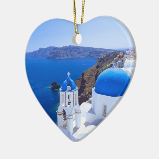 Santorini Keramik Ornament (Links)