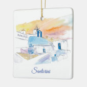 Santorini Keramik Ornament (Links)