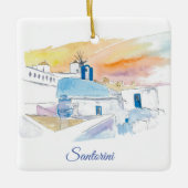 Santorini Keramik Ornament (Vorderseite)