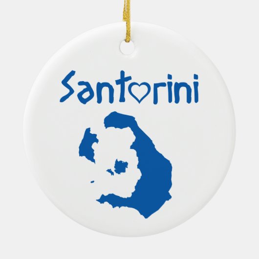 Santorini Keramik Ornament (Hinten)