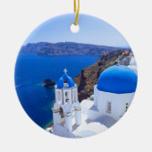 Santorini Keramik Ornament (Vorne)