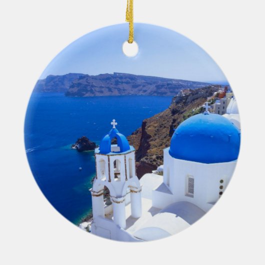 Santorini Keramik Ornament (Hinten)