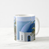 Santorini Kirche Aussicht Tasse (VorderseiteRechts)