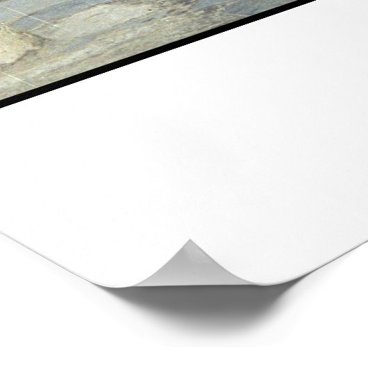 Santorini kitty poster (Ecke)