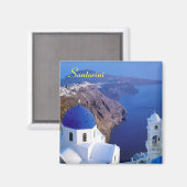 Santorini-Kühlschrankmagnet Magnet (Vorderseite/Rückseite)