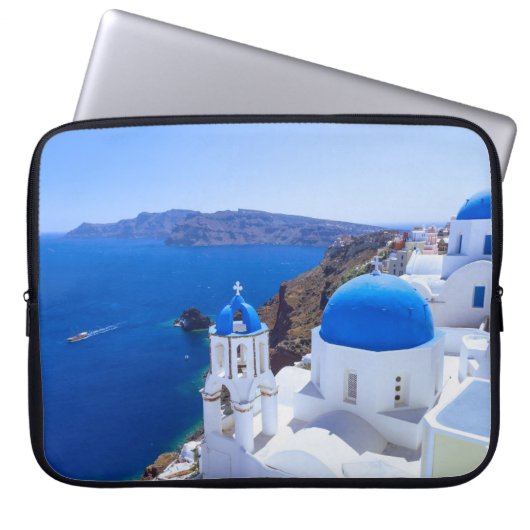Santorini Laptopschutzhülle (Vorderseite)