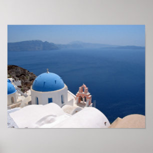 Santorini Leinwand-Druck Poster