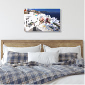 Santorini-Leinwand Leinwanddruck (Insitu (Schlafzimmer))