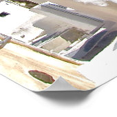 Santorini-Leinwand Poster (Ecke)