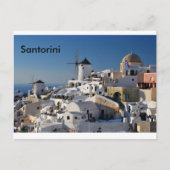 Santorini-Leinwand Postkarte (Vorderseite)