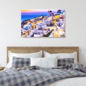 Santorini Leinwanddruck (Insitu (Schlafzimmer))