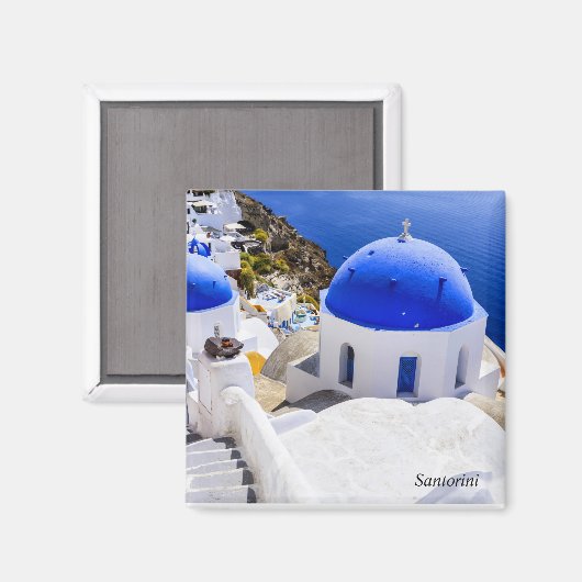 Santorini Magnet (Vorderseite/Rückseite)