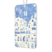 Santorini Monogram Aquarellfarben Kunst Autolufterfrischer (Links)