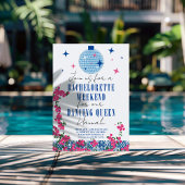 Santorini Musical Bougainvillea Bachelorette Einladung