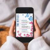 Santorini Musical Bougainvillea Hen Party Einladung