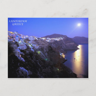 SANTORINI NIGHT POSTKARTE