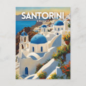Santorini Nostalgic Postkarte (Vorderseite)