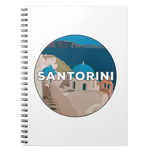 Santorini Notizblock (Vorderseite)