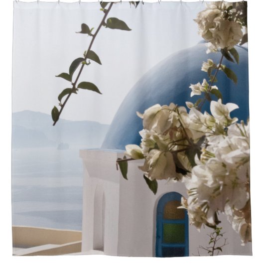 Santorini Oia #3 Duschvorhang (Vorderseite)
