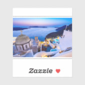 Santorini Oia Griechenland Aufkleber (Blatt)