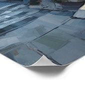 Santorini Oia Griechenland Malerei Art Print Poste Poster (Ecke)